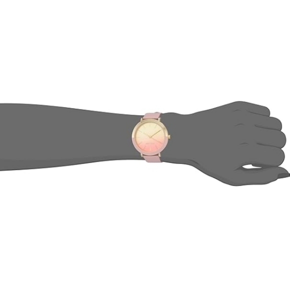 Women's New Strap Watch Pink /Gold - Picture 5 of 7